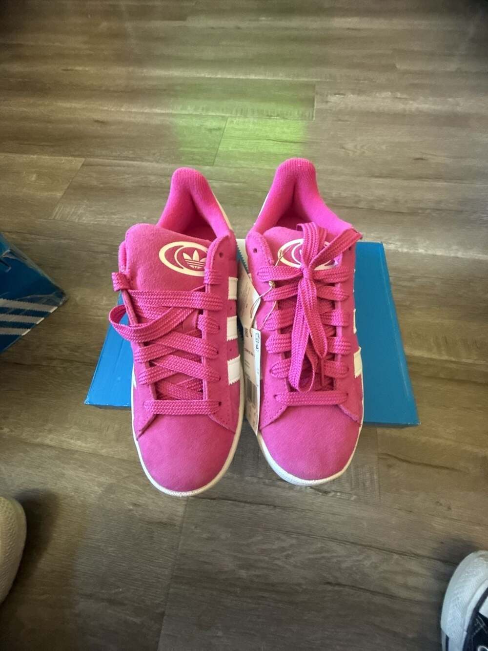 Adidas Campus 00s J Size 7 Pink Suede Sneakers